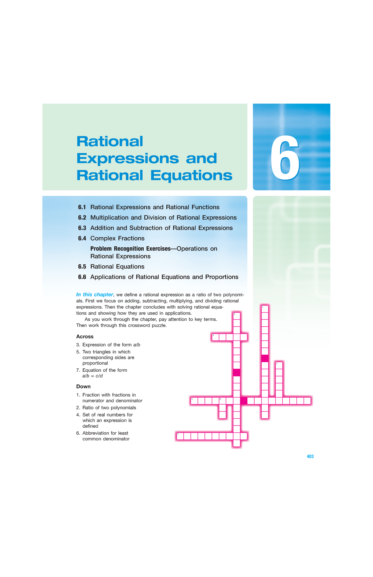 Rational Expression - In this chapter, we define a rational expression ...