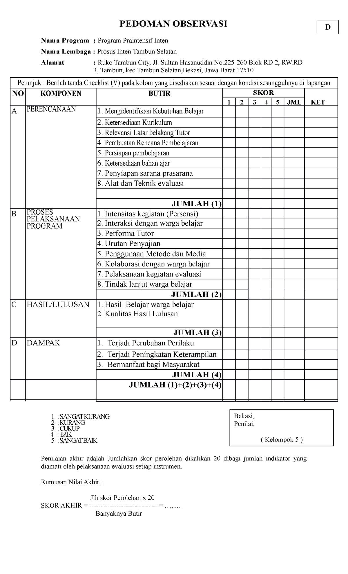 Format Penilaian Dpl And Gp Lembar Observasi Ujian Ppl Genap 22 23 Pdf Porn Sex Picture 