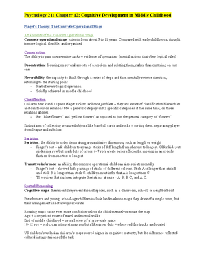 Chapter 10 notes Final - Summary Developmental Psychology - Psychology ...