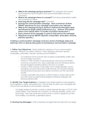 Marketing Course Market Segmentation Memo - MEMO TO: Professor C FROM ...