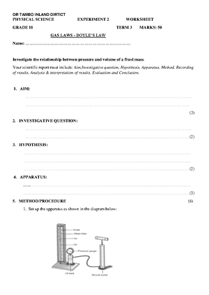 formal experiment grade 10 term 3 2022