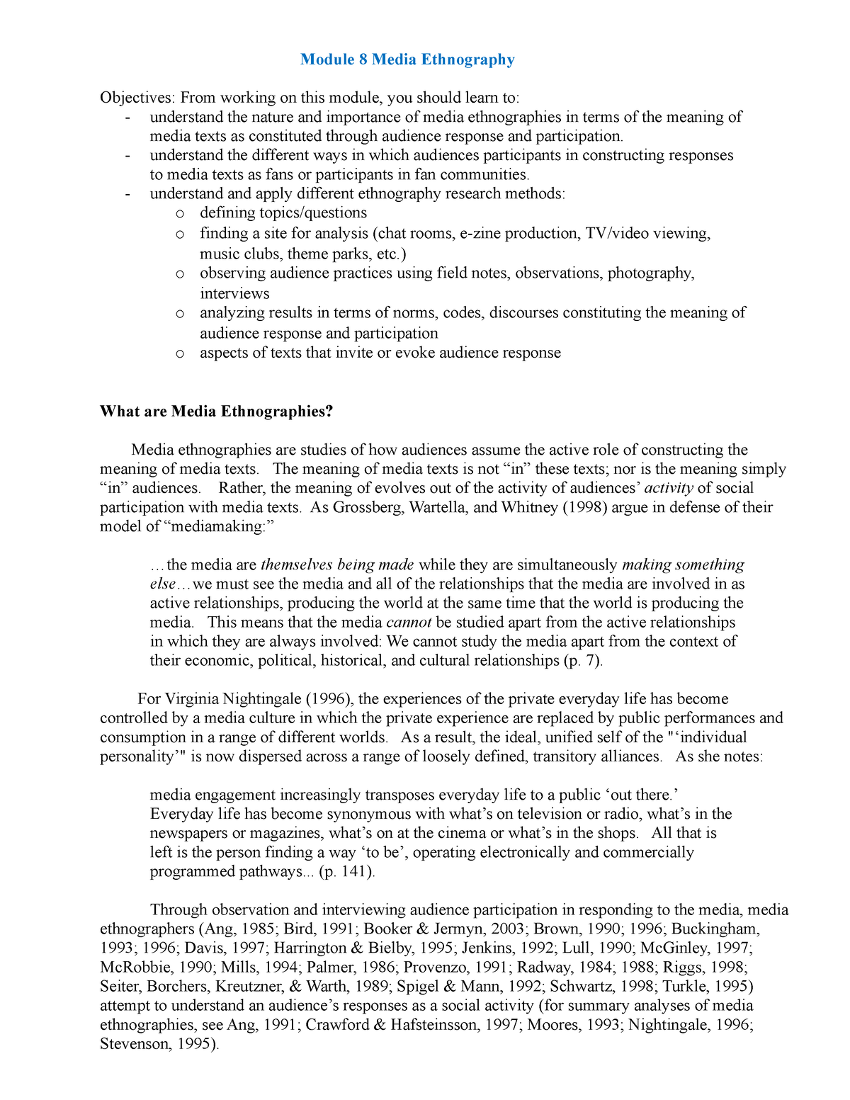 Ch08 Media Ethnography Module 8 Media Ethnography Objectives From   Thumb 1200 1553 