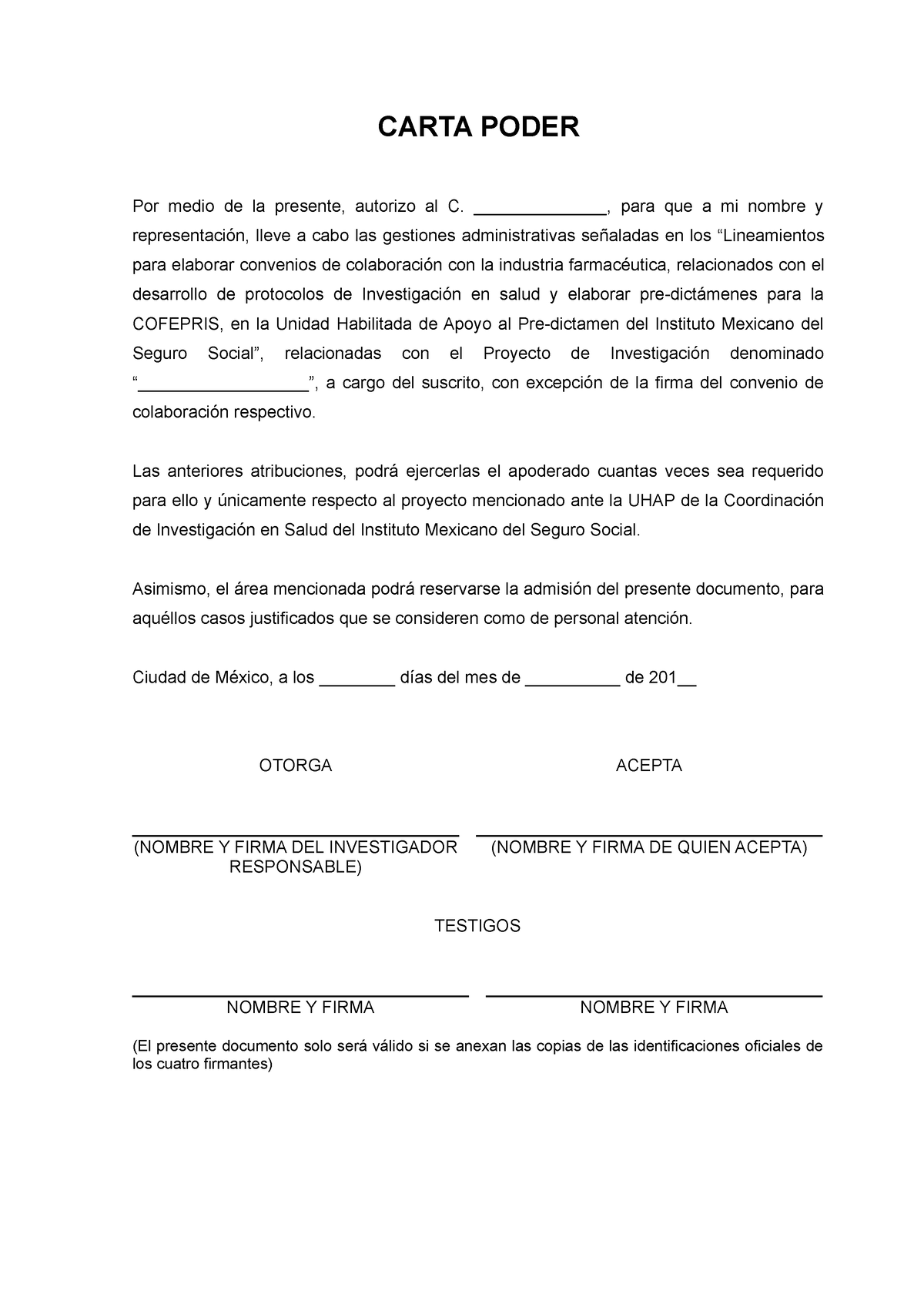 Ejemplo De Carta Poder Para Puerto Rico 8597