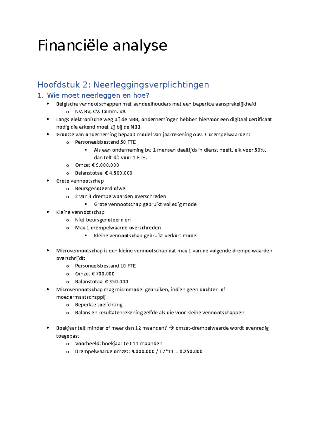 Samenvatting Financiële Analyse - Financiële Analyse Hoofdstuk 2 ...