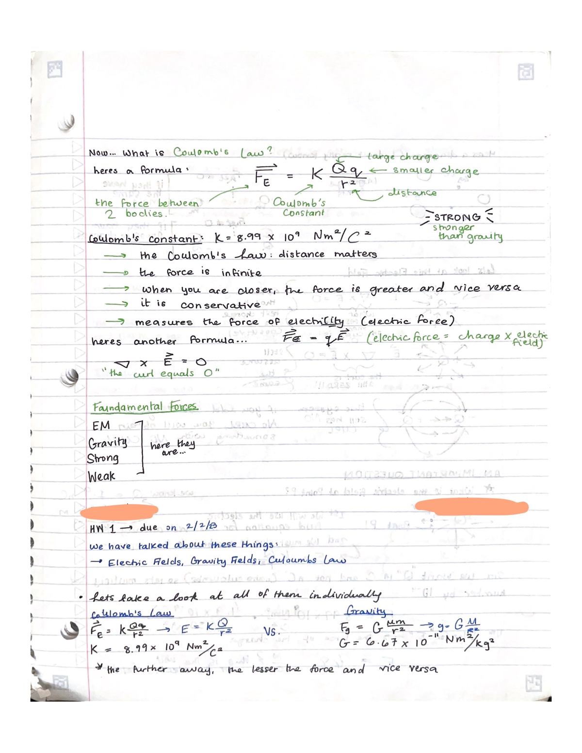 Physics - Coulombs Law - PH 1113 - Studocu