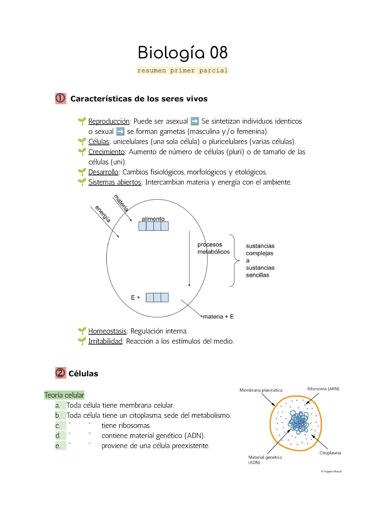 Biología 08 Resumen Primer Parcial - Biología 08 Resumen Primer Parcial ...