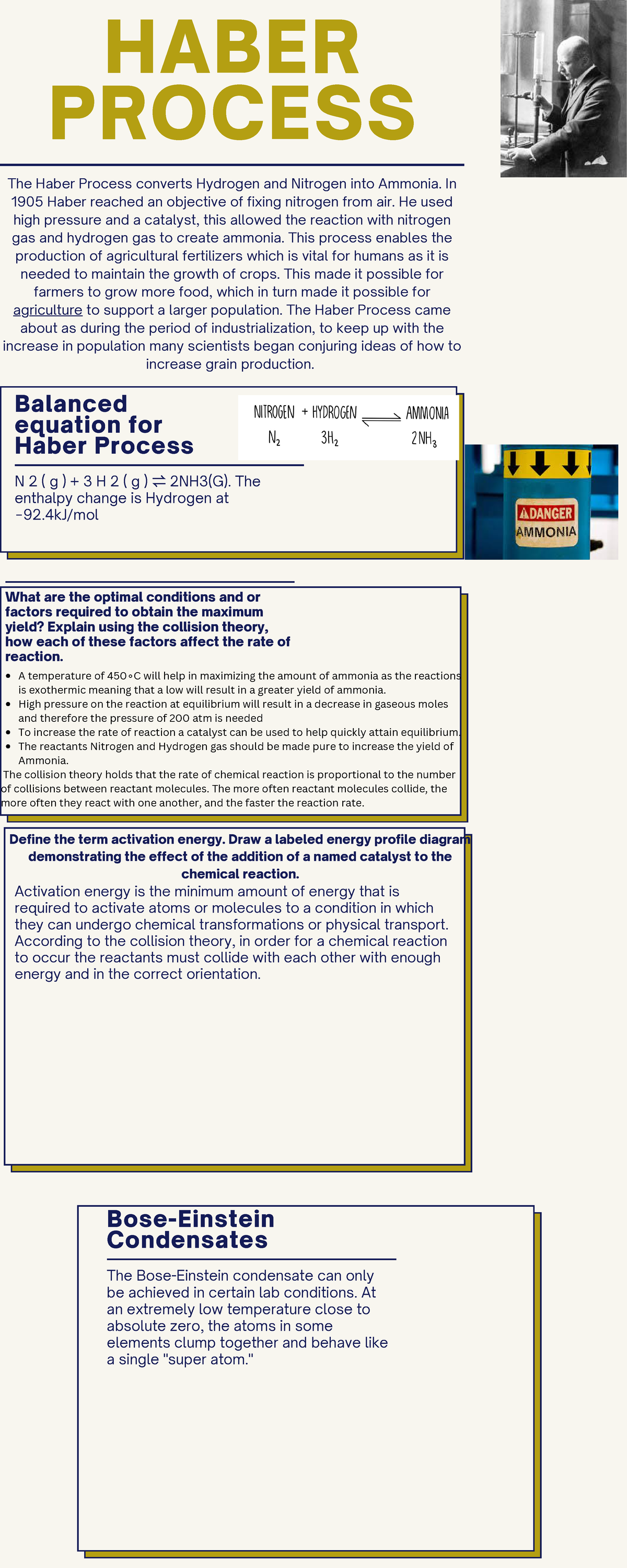 Haber Process - etbhebrhyrrhurhye4 - BIOL1101 - UniSA - Studocu