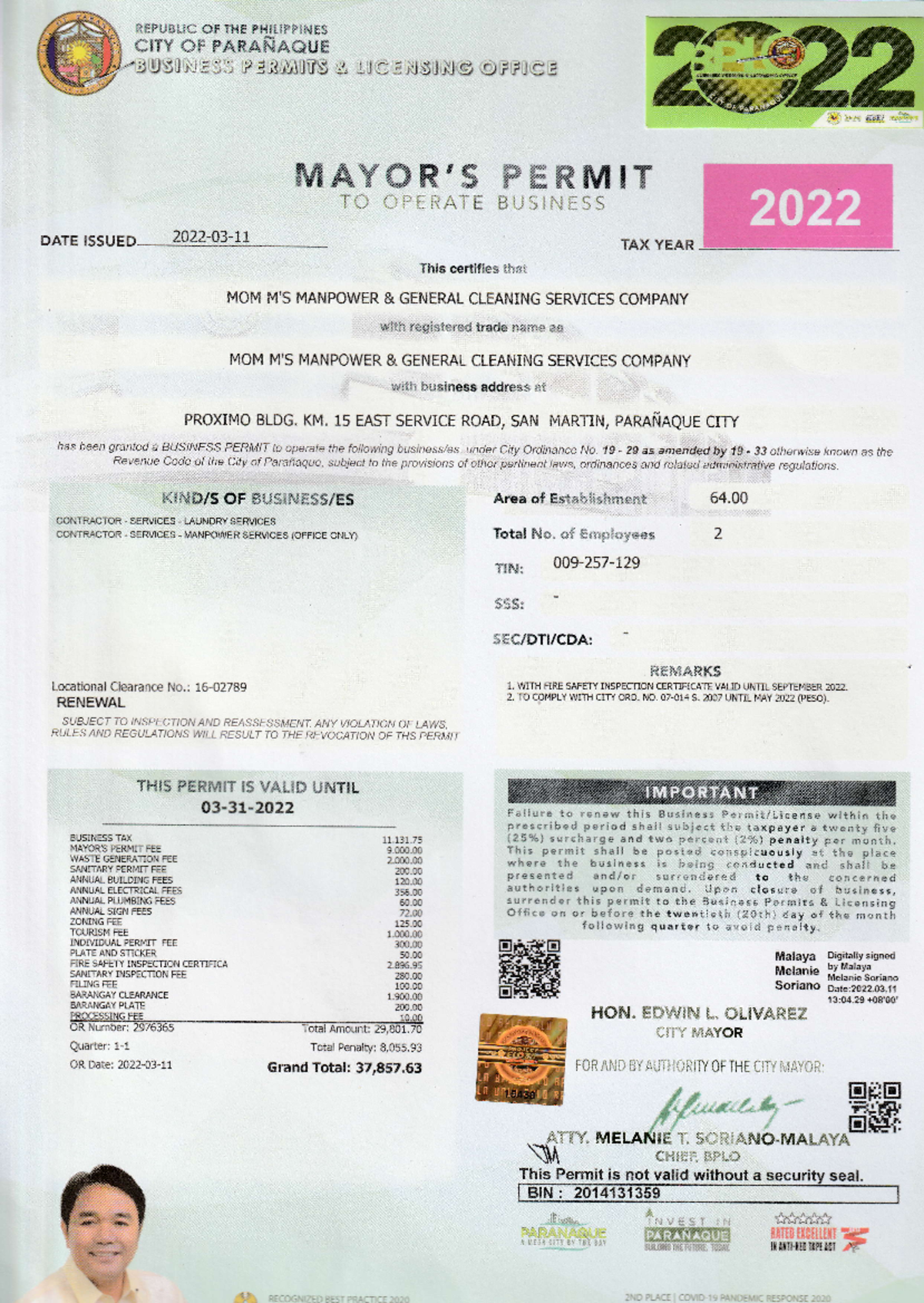 Business Permit Mom Ms - good source - tr,pii Ll'fl ?!