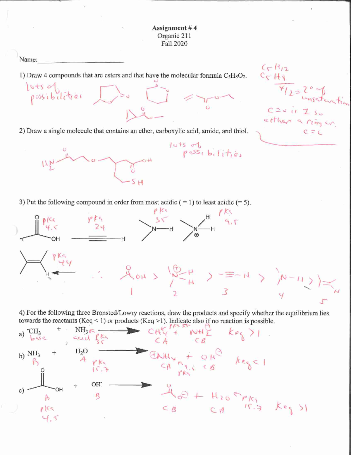 chemistry 11 hand in assignment #4