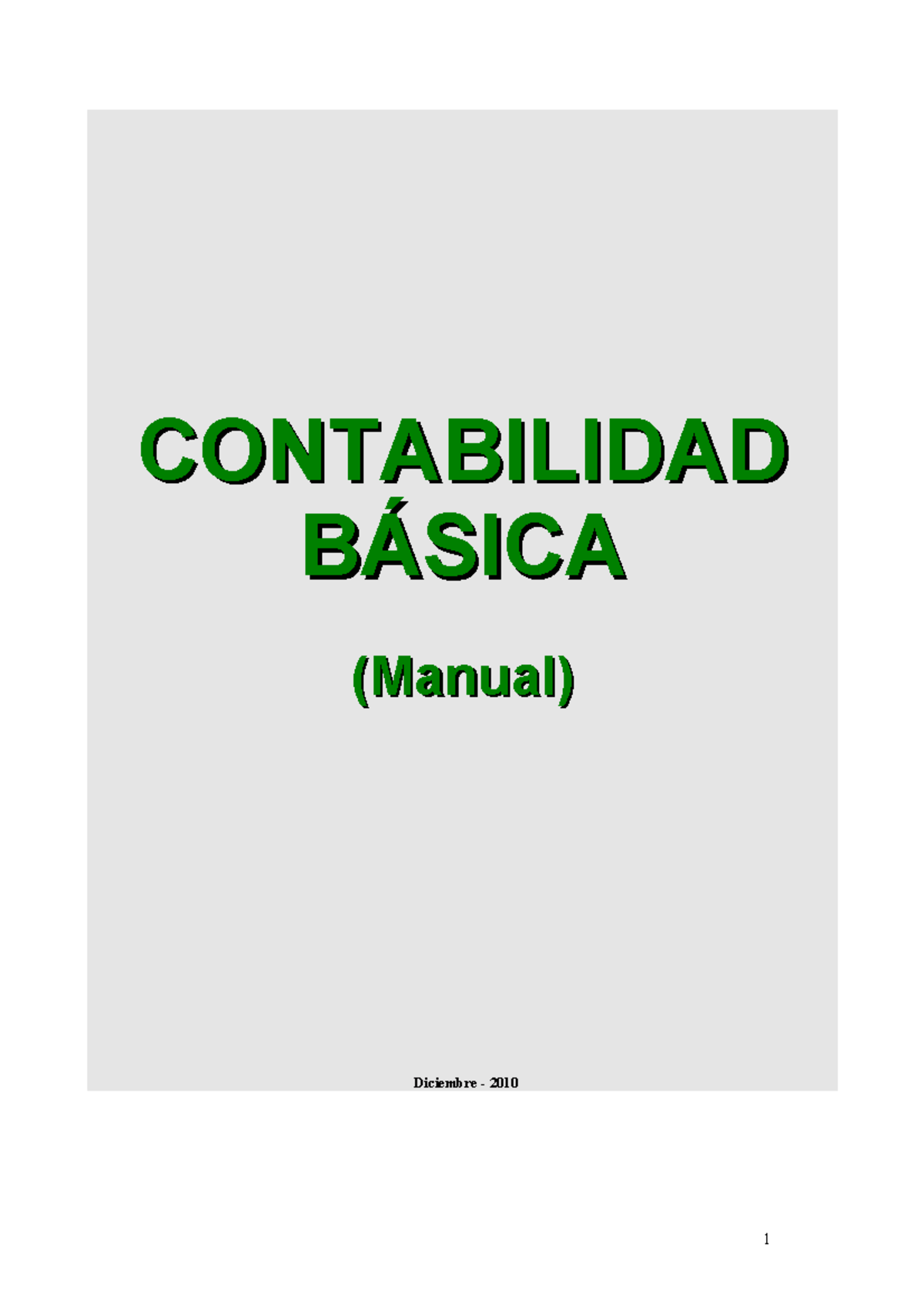 Contabilidad Basica - CONTABILIDADCONTABILIDAD BÁSICABÁSICA (Manual ...