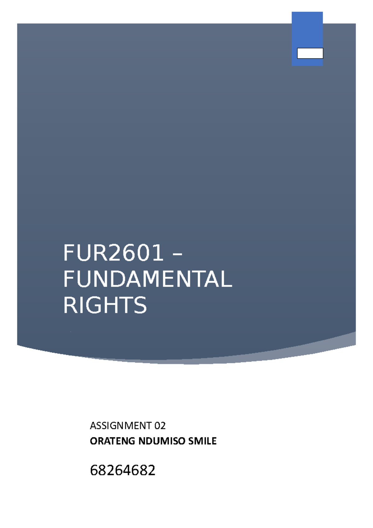 assignment of fundamental rights