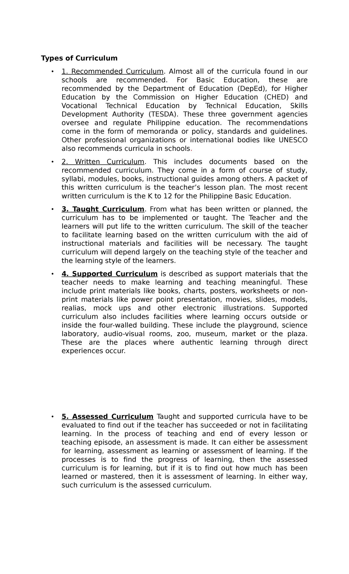 lectures-in-ped-104-nvm-types-of-curriculum-recommended-curriculum