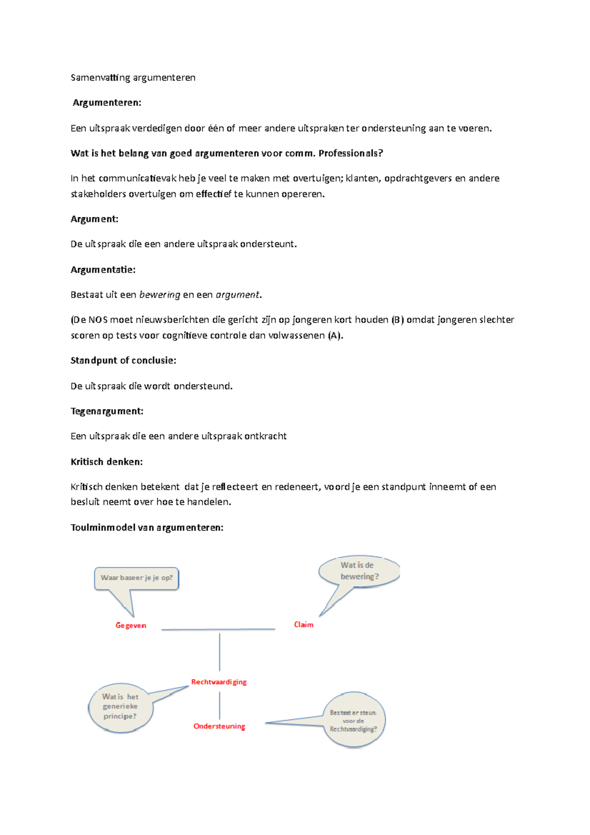 P2 Argumenteren [BOEK] - Samenvatting Argumenteren Argumenteren: Een ...