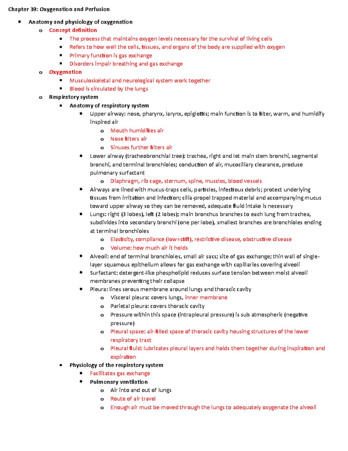 Oxygenation And Perfusion - Chapter 39: Oxygenation And Perfusion ...