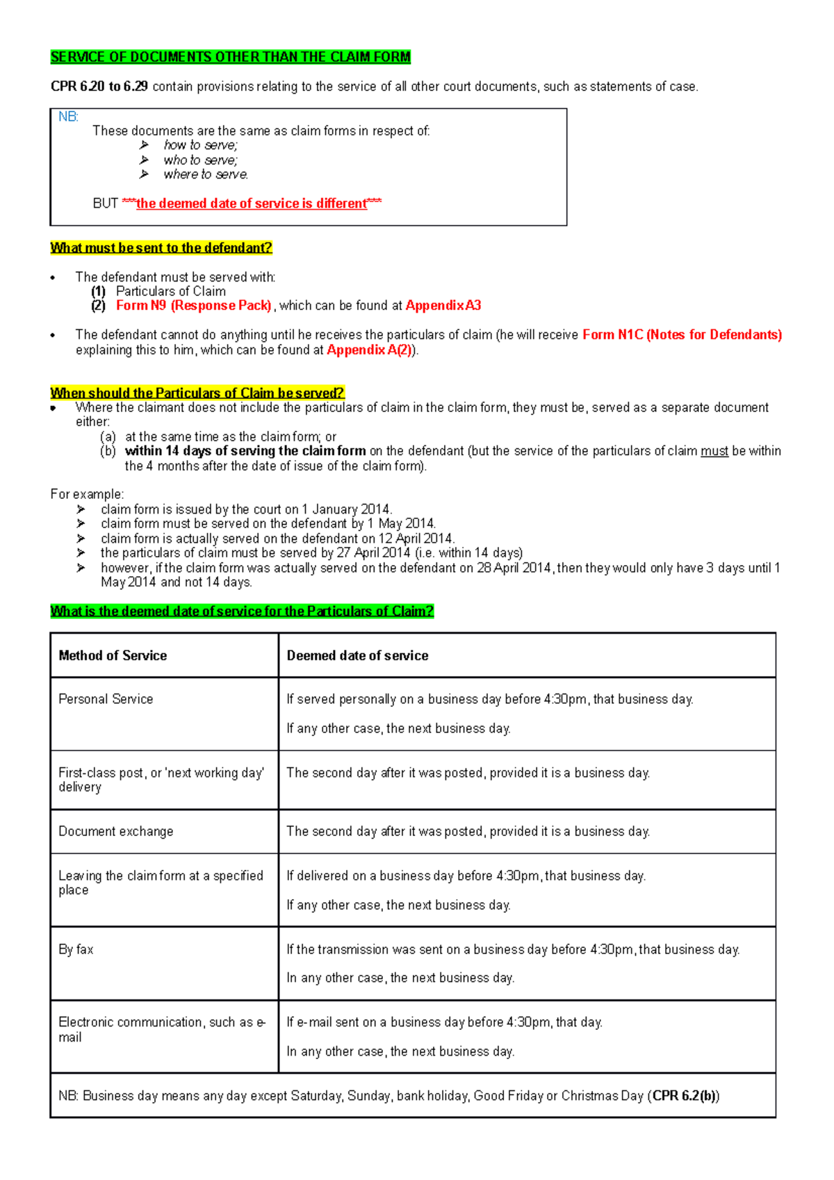 11-service-of-particulars-of-claim-service-of-documents-other-than