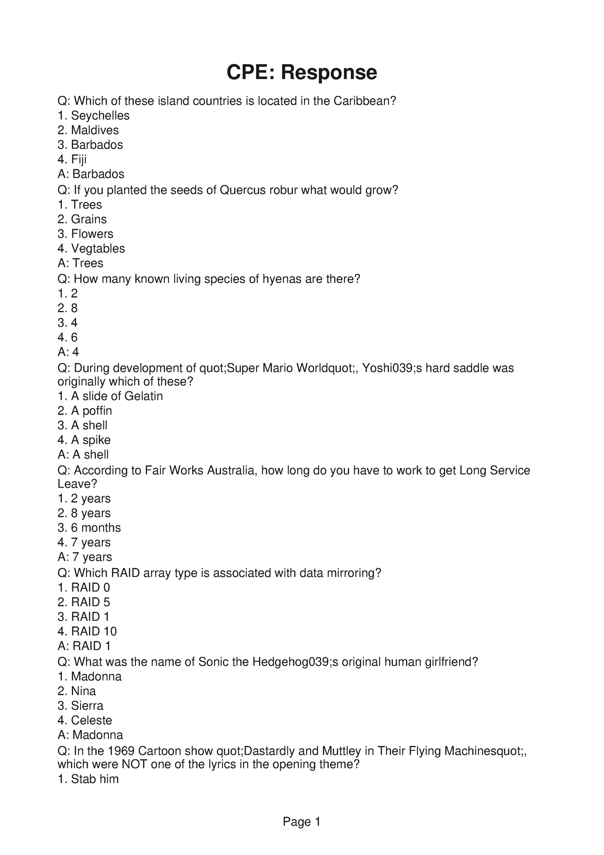 essay structure cpe