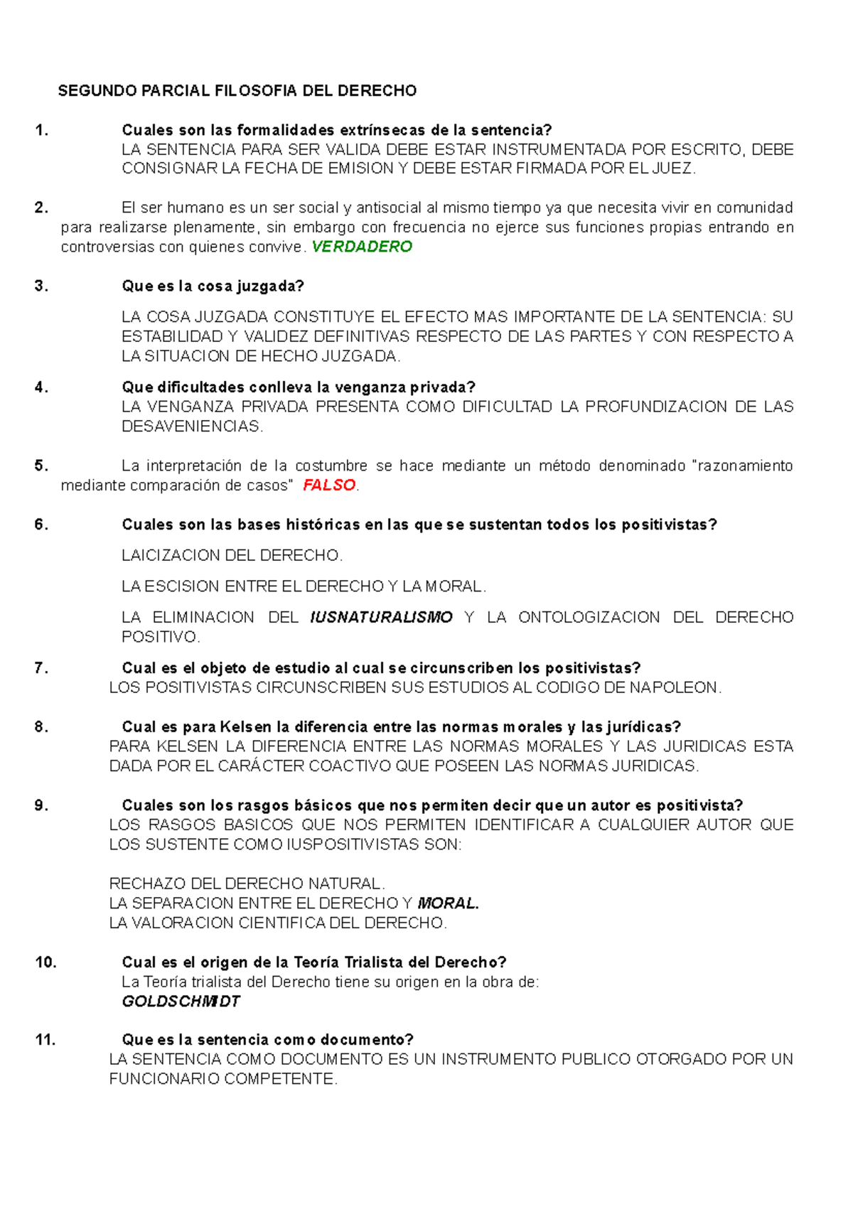 Filo Segundo Parcial - Pregunteros - SEGUNDO PARCIAL FILOSOFIA DEL ...