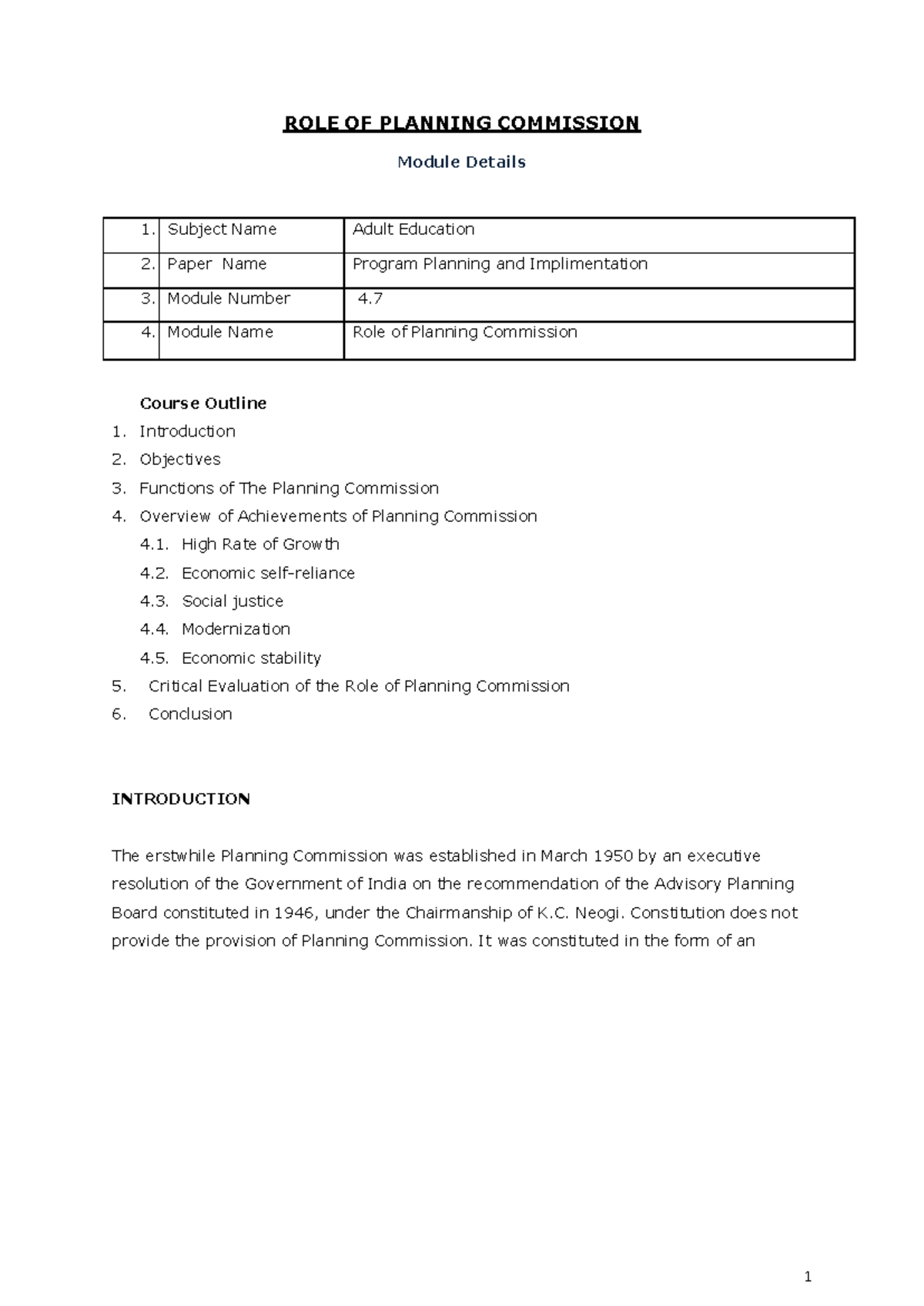 content-role-of-planning-commission-role-of-planning-commission