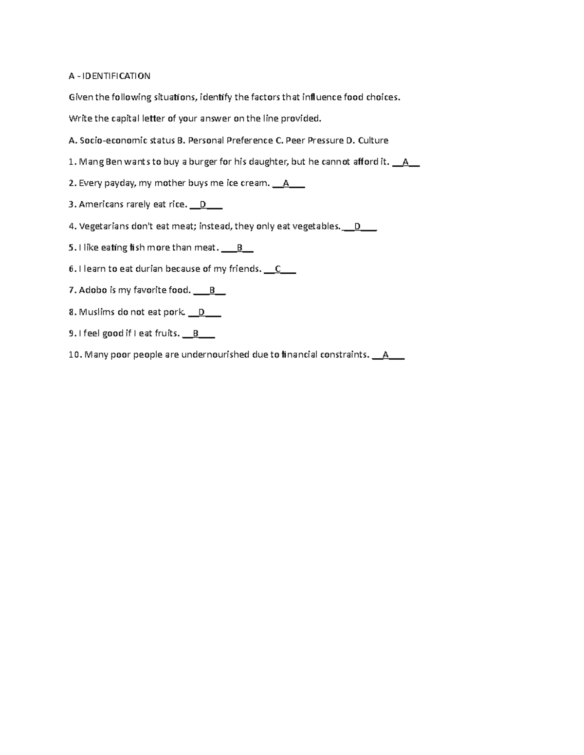 Activity 3- Ramirez - sda - A - IDENTIFICATION Given the following ...