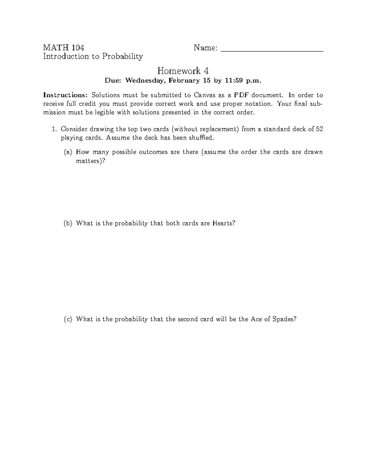 simulations and predictions probability homework 4