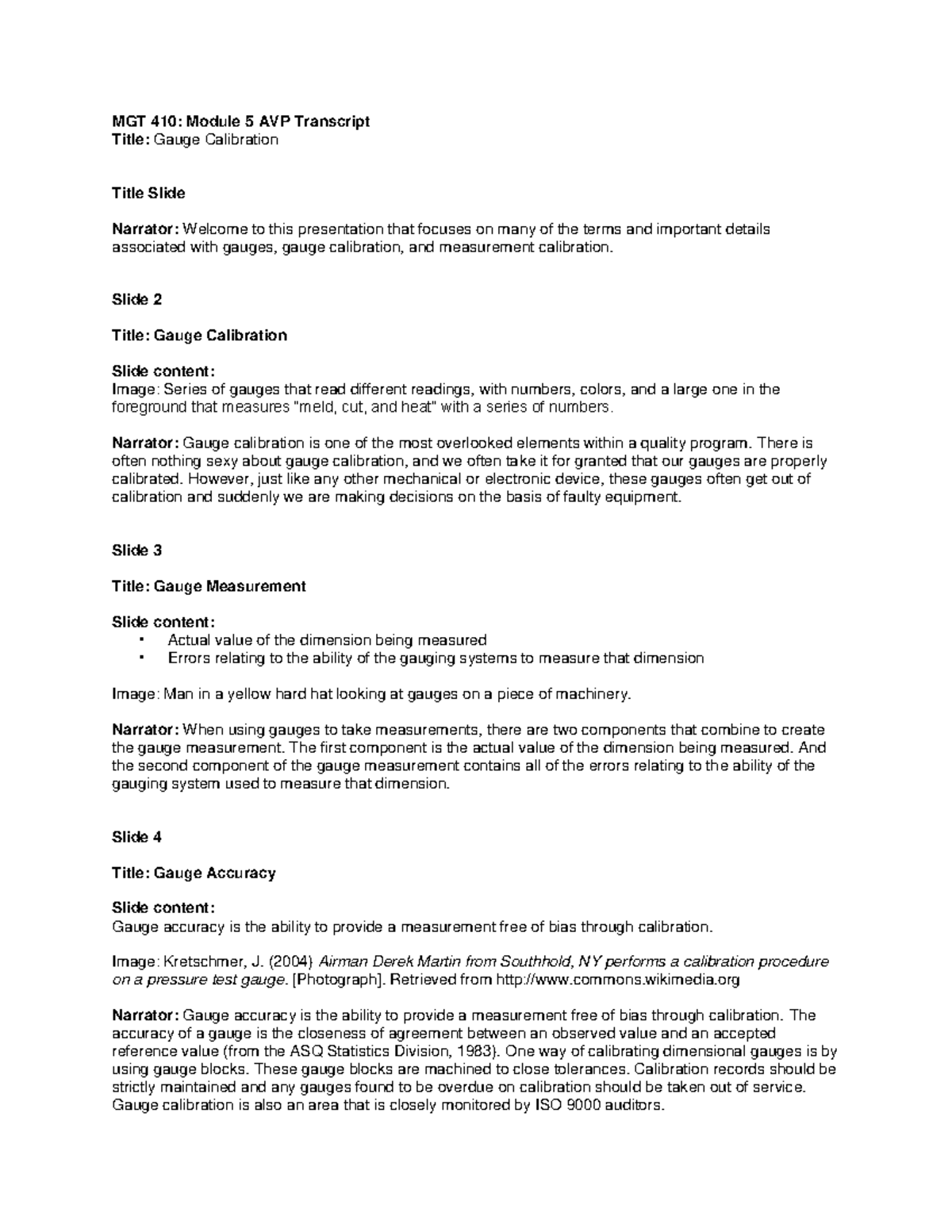 MGT410 M5 Transcript - script - MGT 410: Module 5 AVP Transcript Title ...