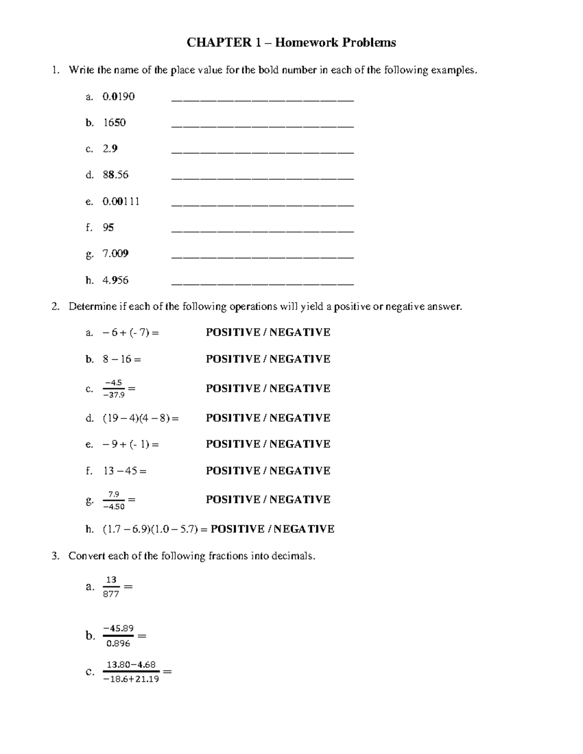 chem 100 homework