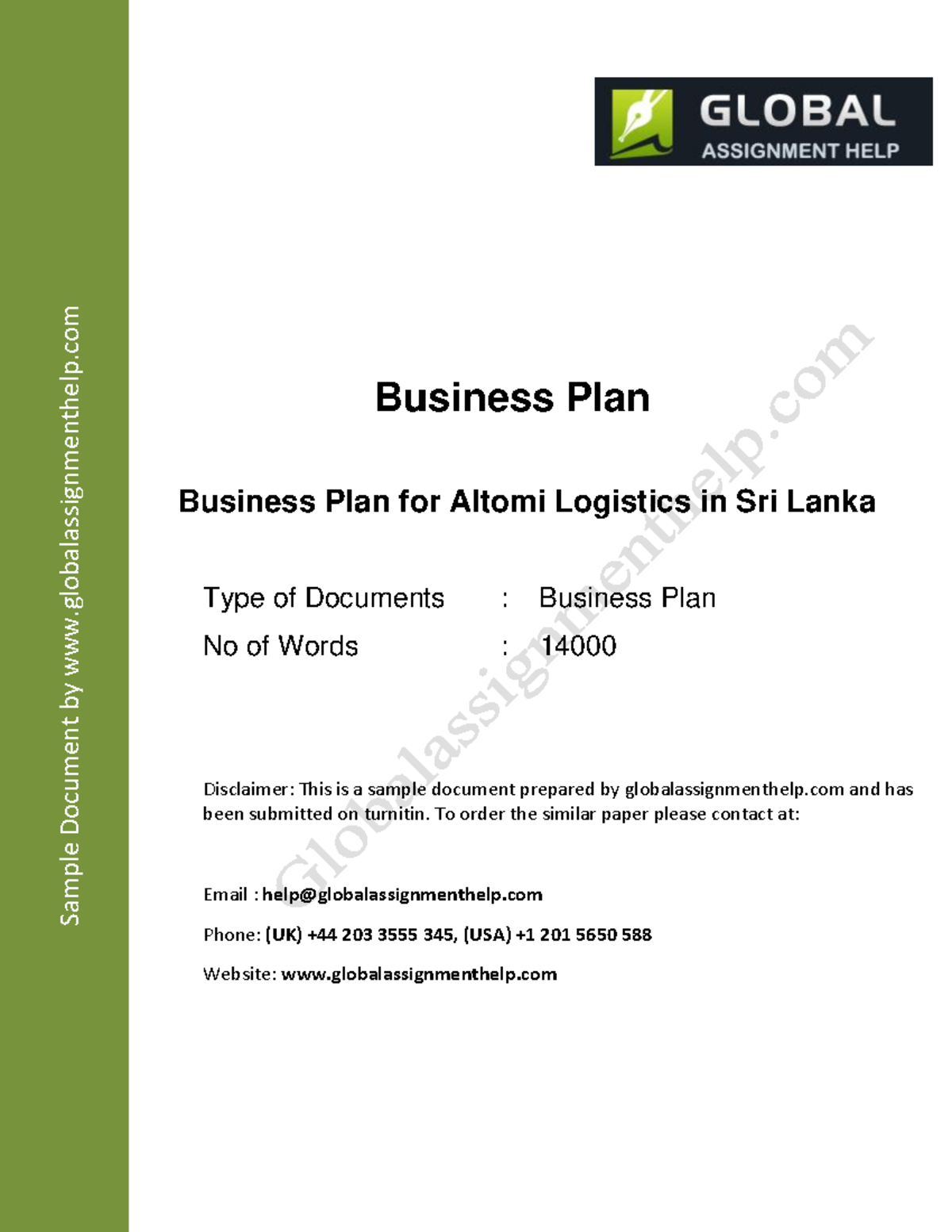 Businessplanforacompanyassignmentsample 141209025214 conversion gate01 ...