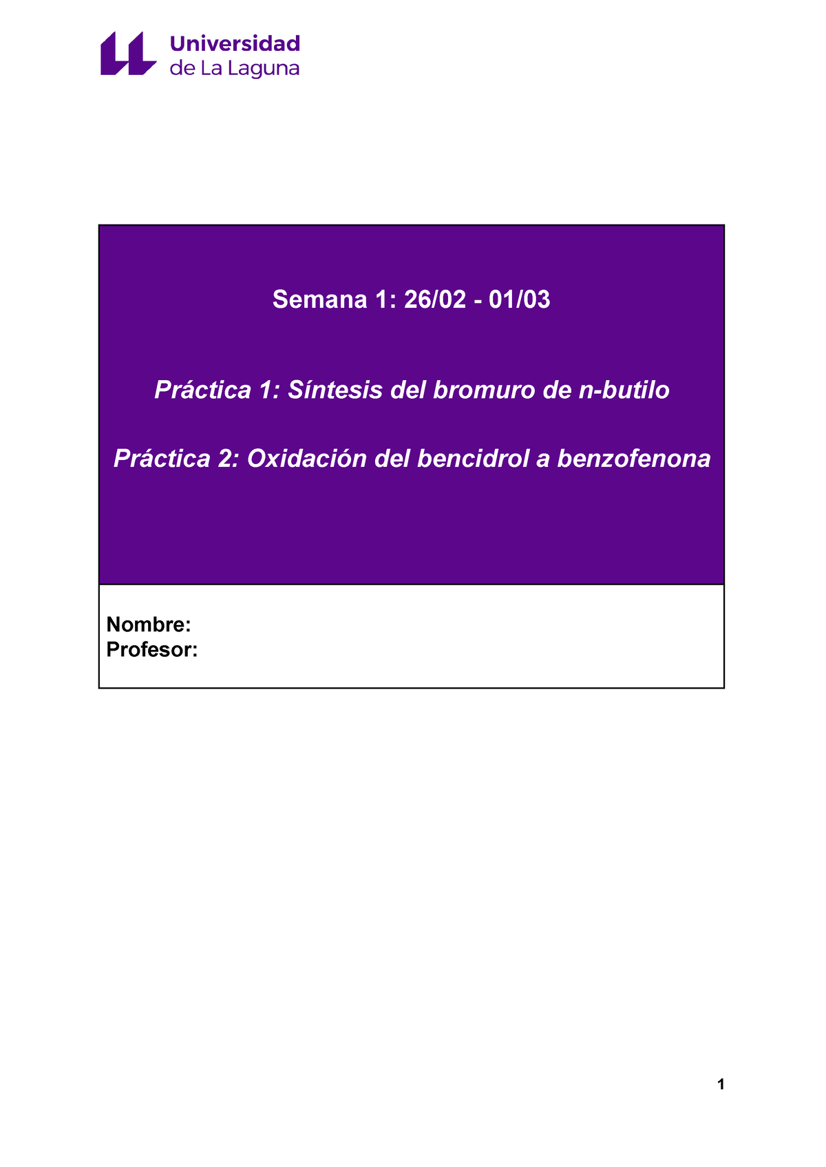 Primera Semana De Prácticas - Semana 1: 26/02 - 01/ Práctica 1 ...