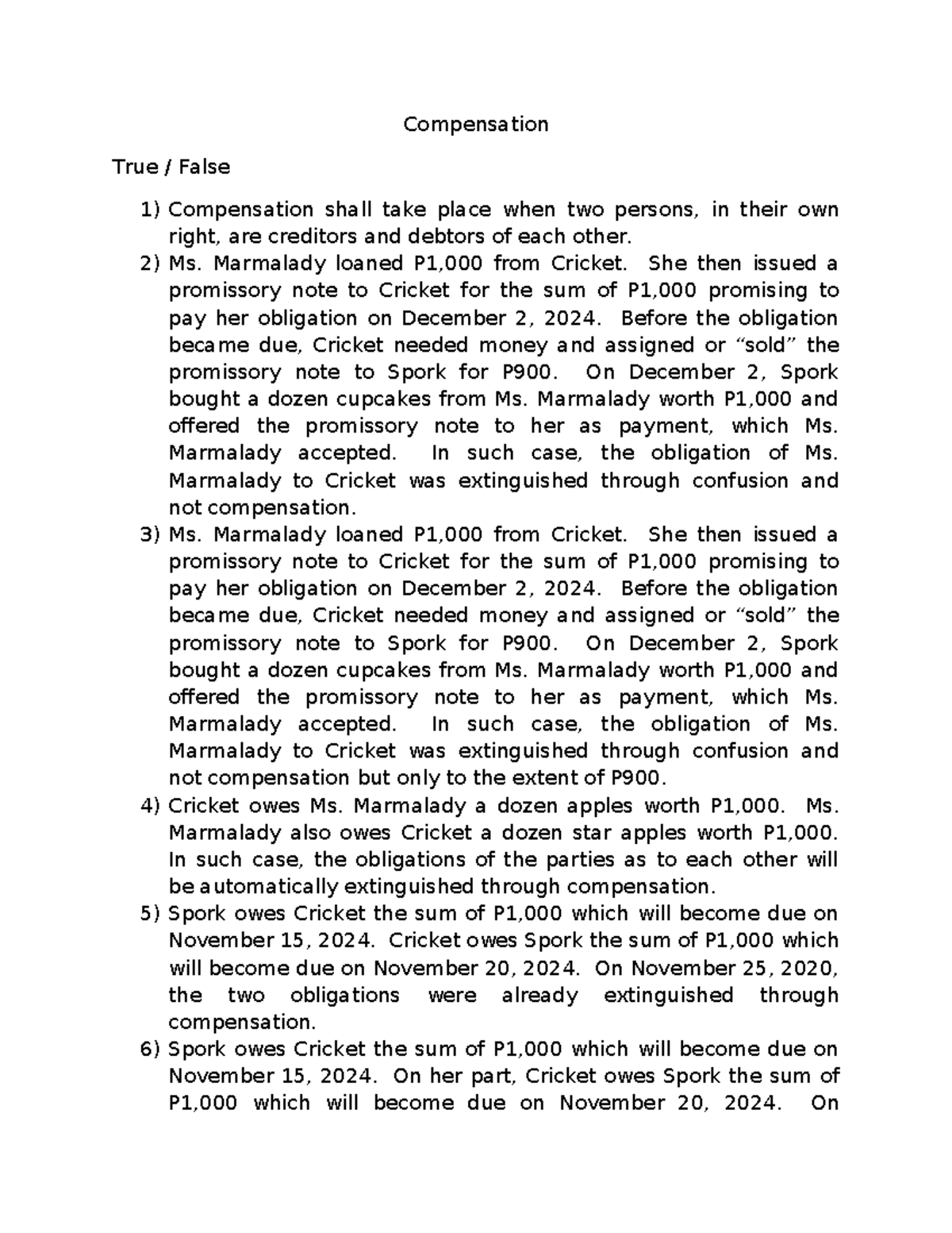 Compensation-Practice-Set - Compensation True / False Compensation ...