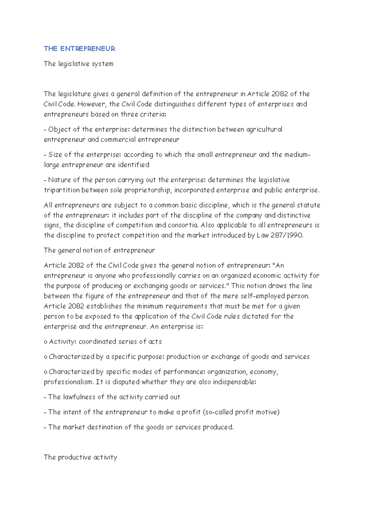 THE Entrepreneur 1 - Commercial Paper - THE ENTREPRENEUR The ...