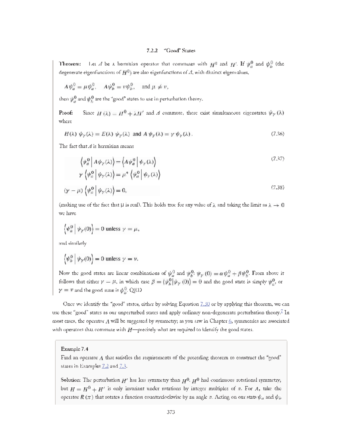 7.2.2 “Good” States - Chapter 7 Lecture notes from Class - PH 3410 ...