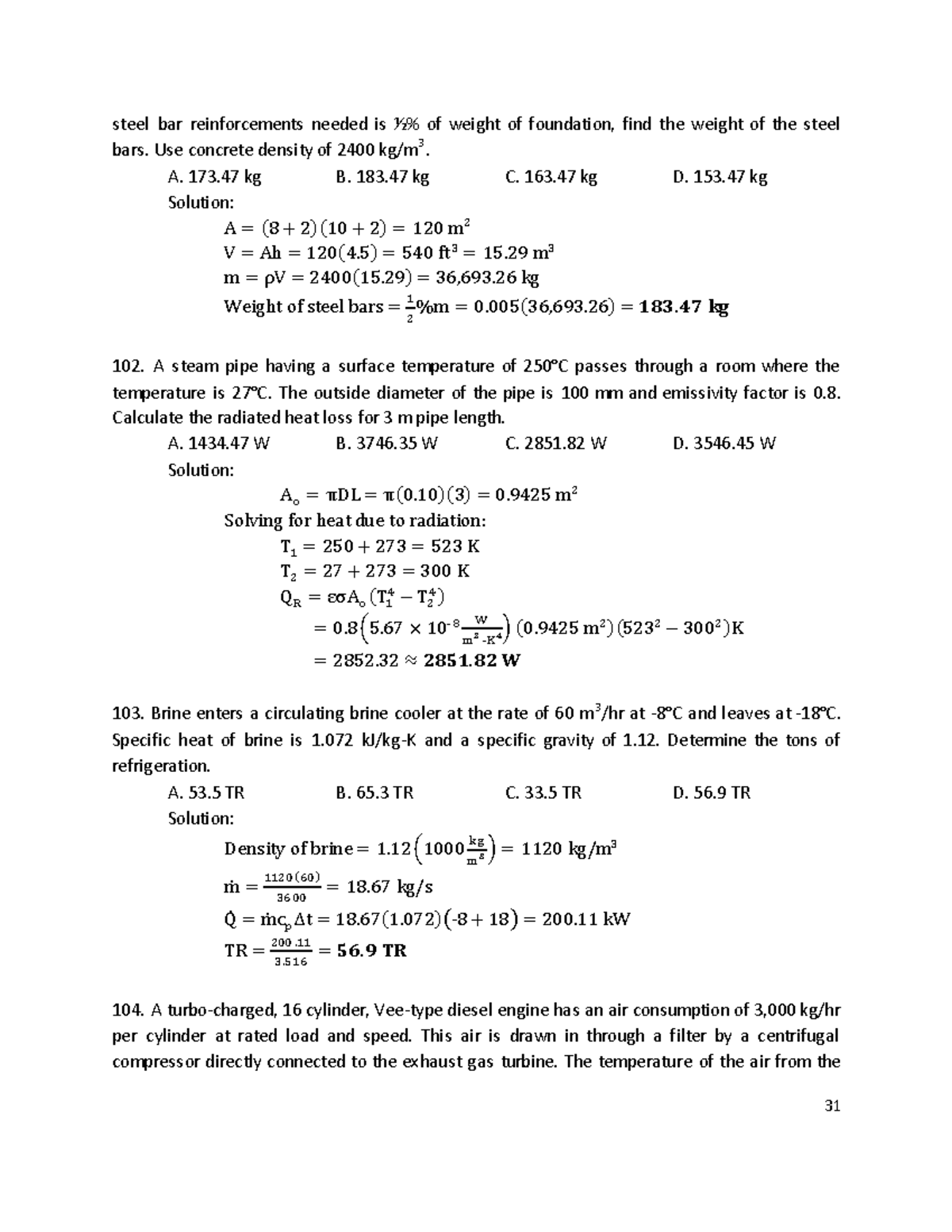 BLUE-BOOK-16 - n/a - 31 steel bar reinforcements needed is ½% of weight ...