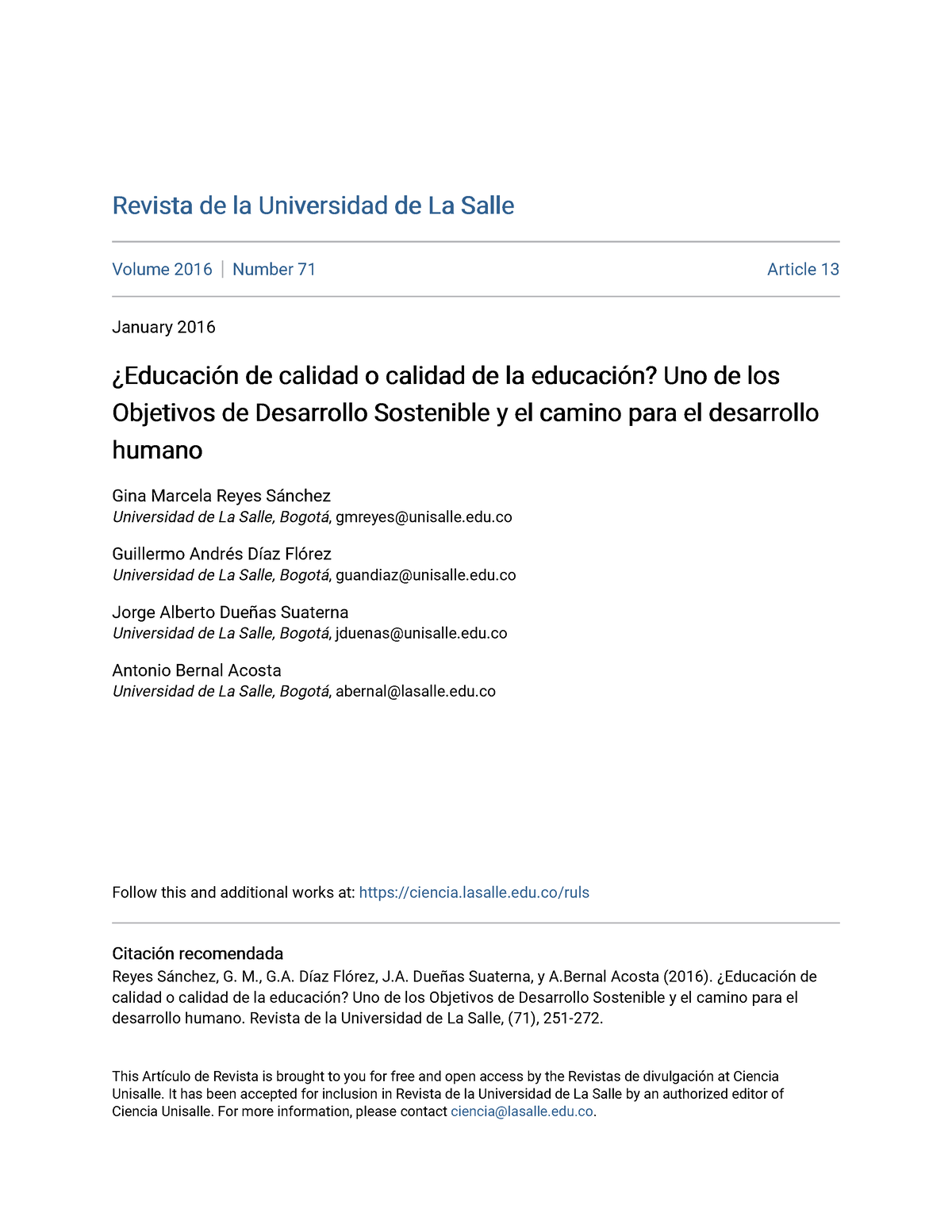 ¿Educación De Calidad O Calidad De La Educación Uno De Los Objet ...