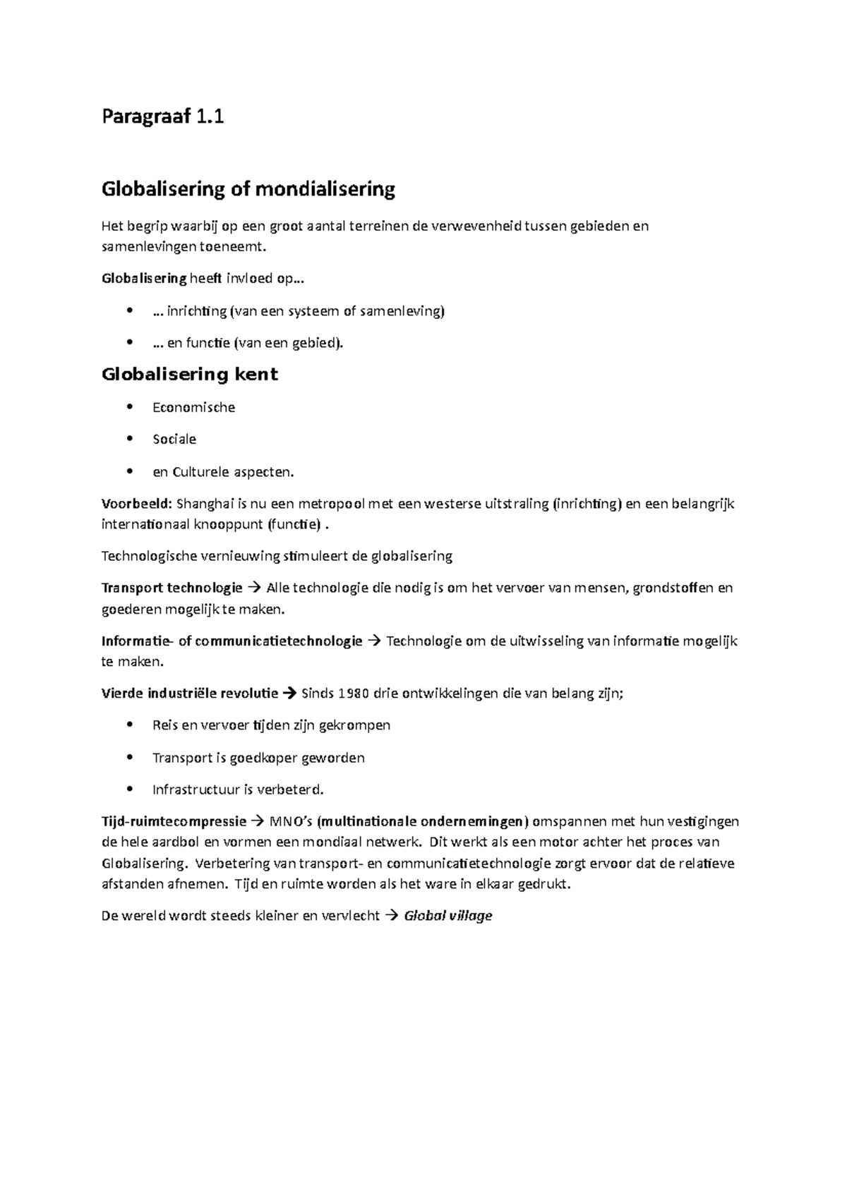 Ak Samenvatting BuiteNLand Havo 5 Hoofdstuk 1 - Paragraaf 1 ...