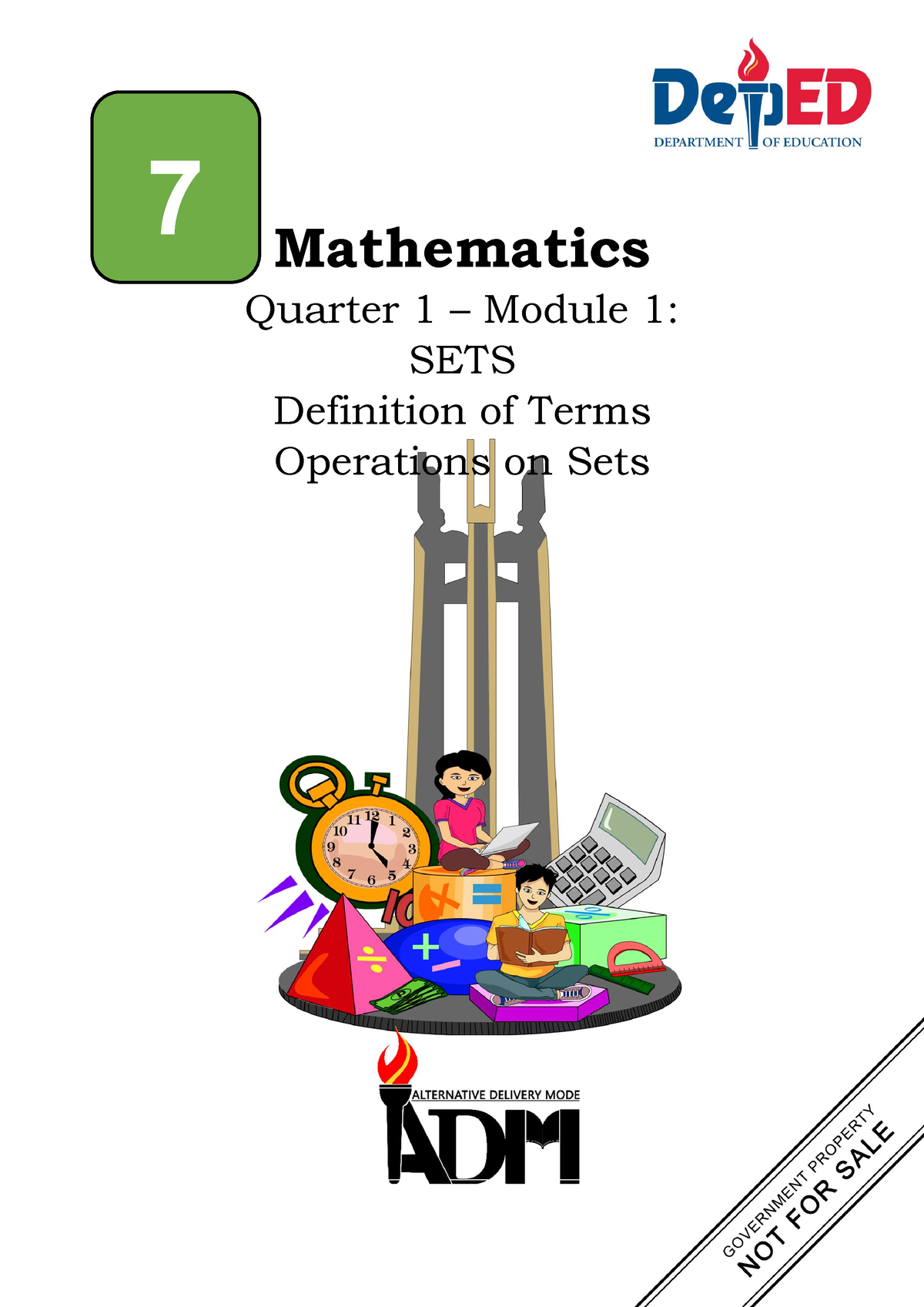 Math7 Q1 Mod1 SETS V3b - This Module Is About Sets - Mathematics ...