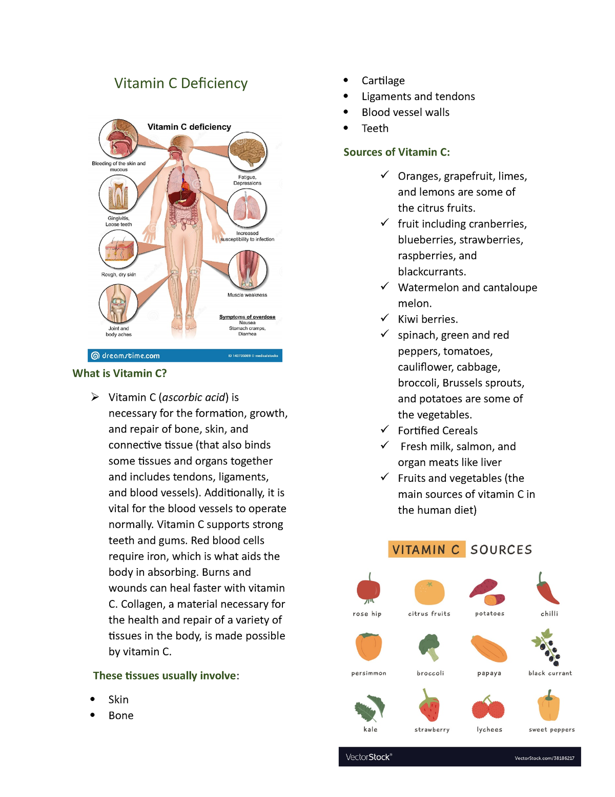 case study of vitamin c deficiency