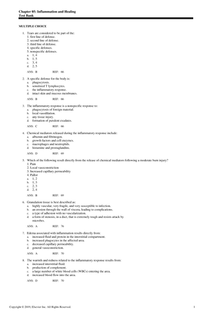 Exam View - Chapter 02 - Practice Questions - Chapter 02: Fluid ...