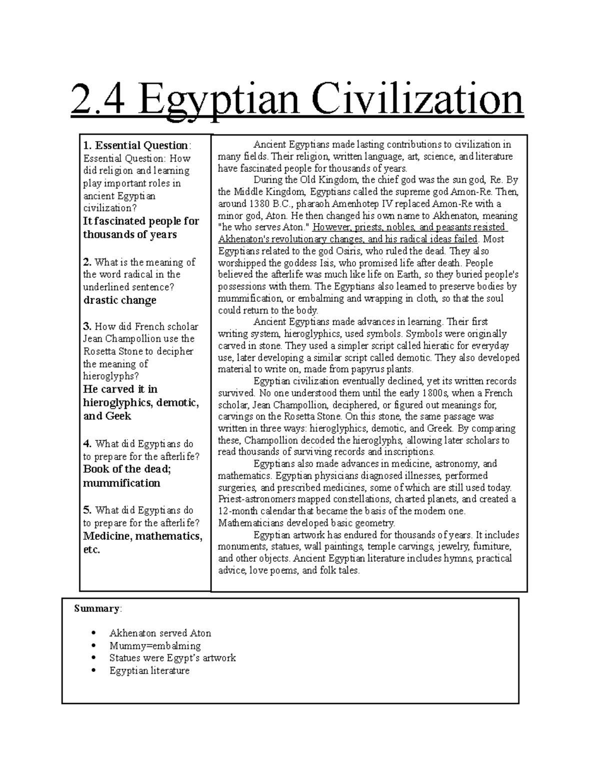 2-4-egyptian-civilization-2-4-egyptian-civilization-summary