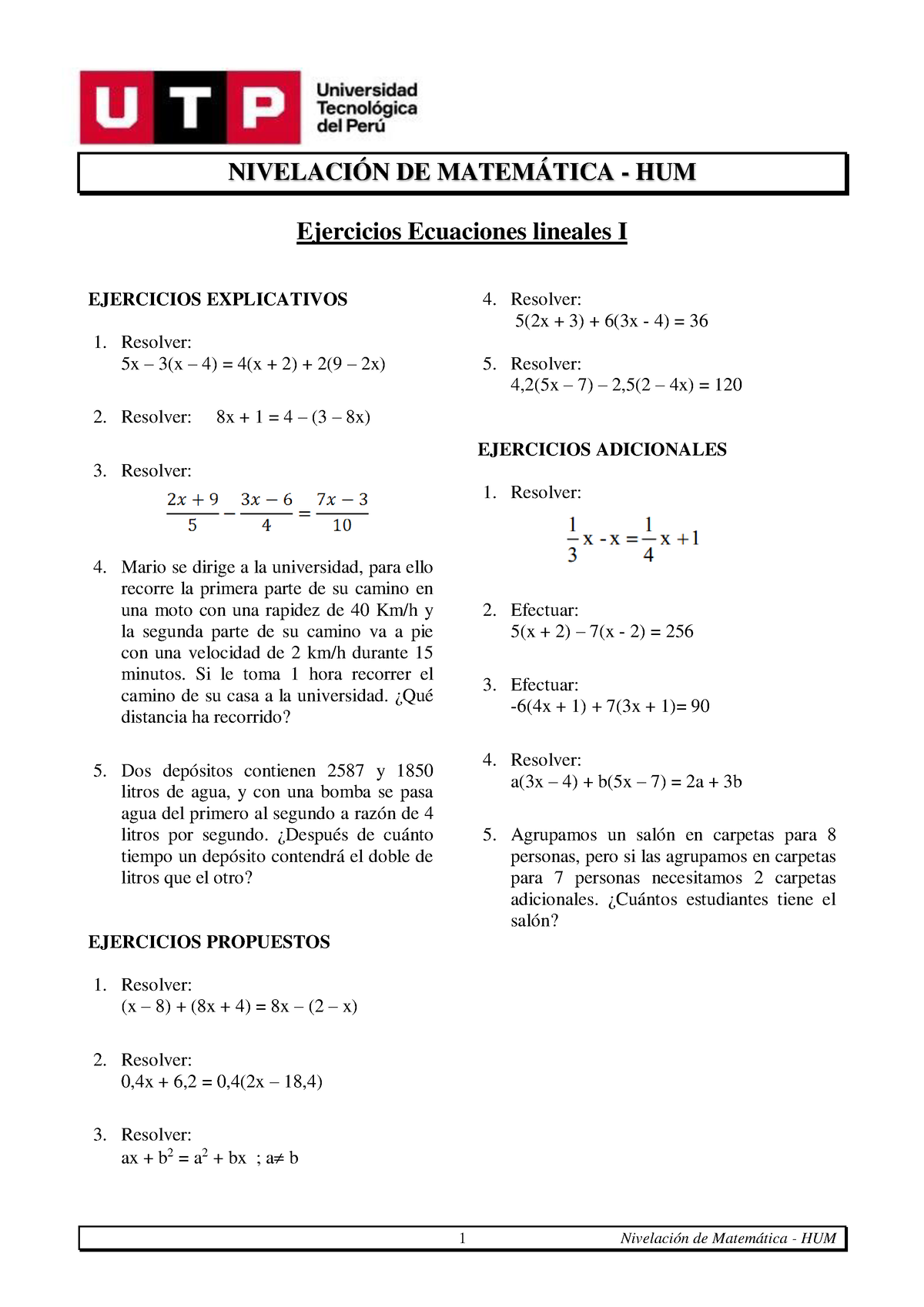 S11.s1 - Ejercicios - Nivelacion De Matematica 1 Para Mandar Al Canvas ...