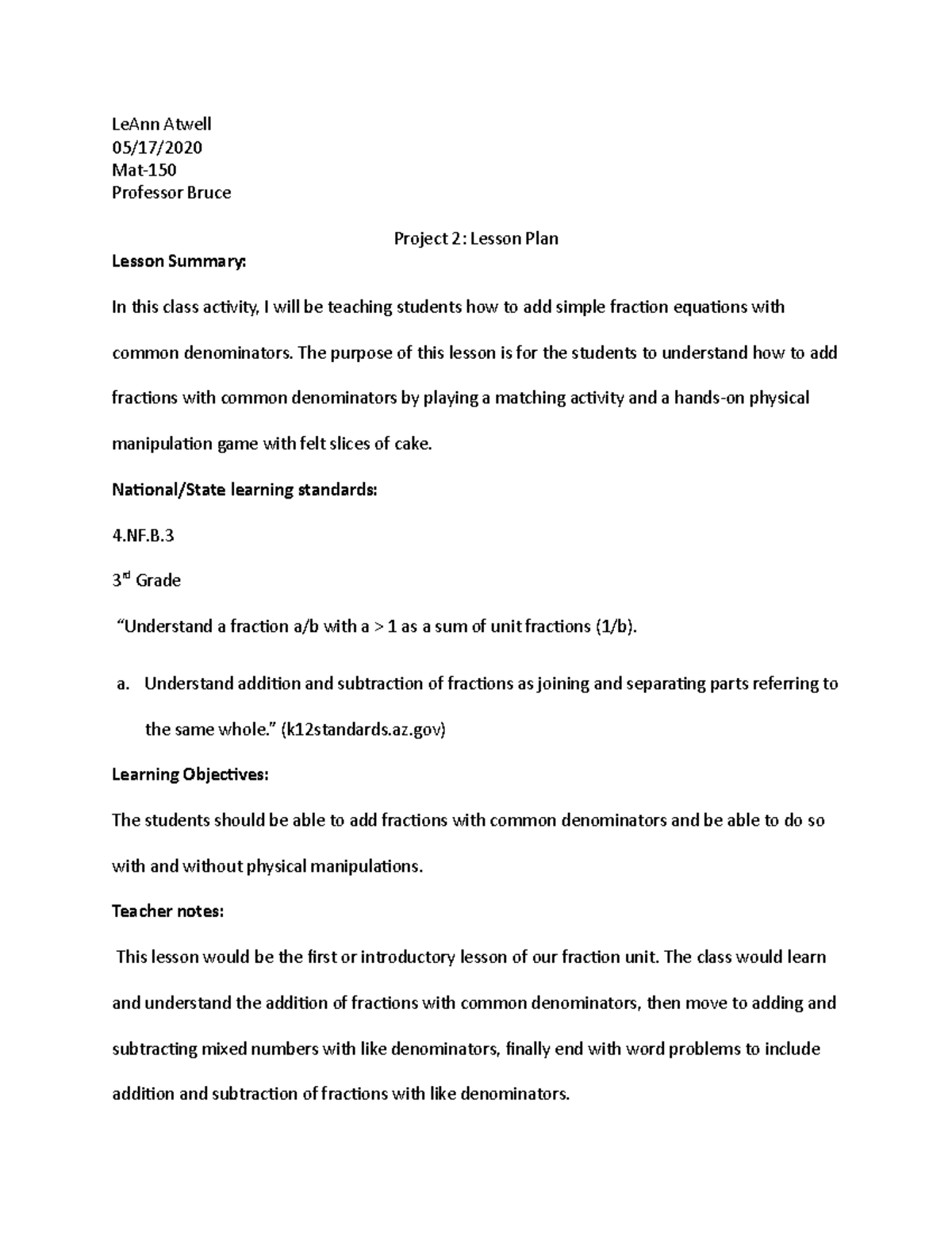 Lesson plan 2 - 10 assignments loaded here. each has the assignment ...