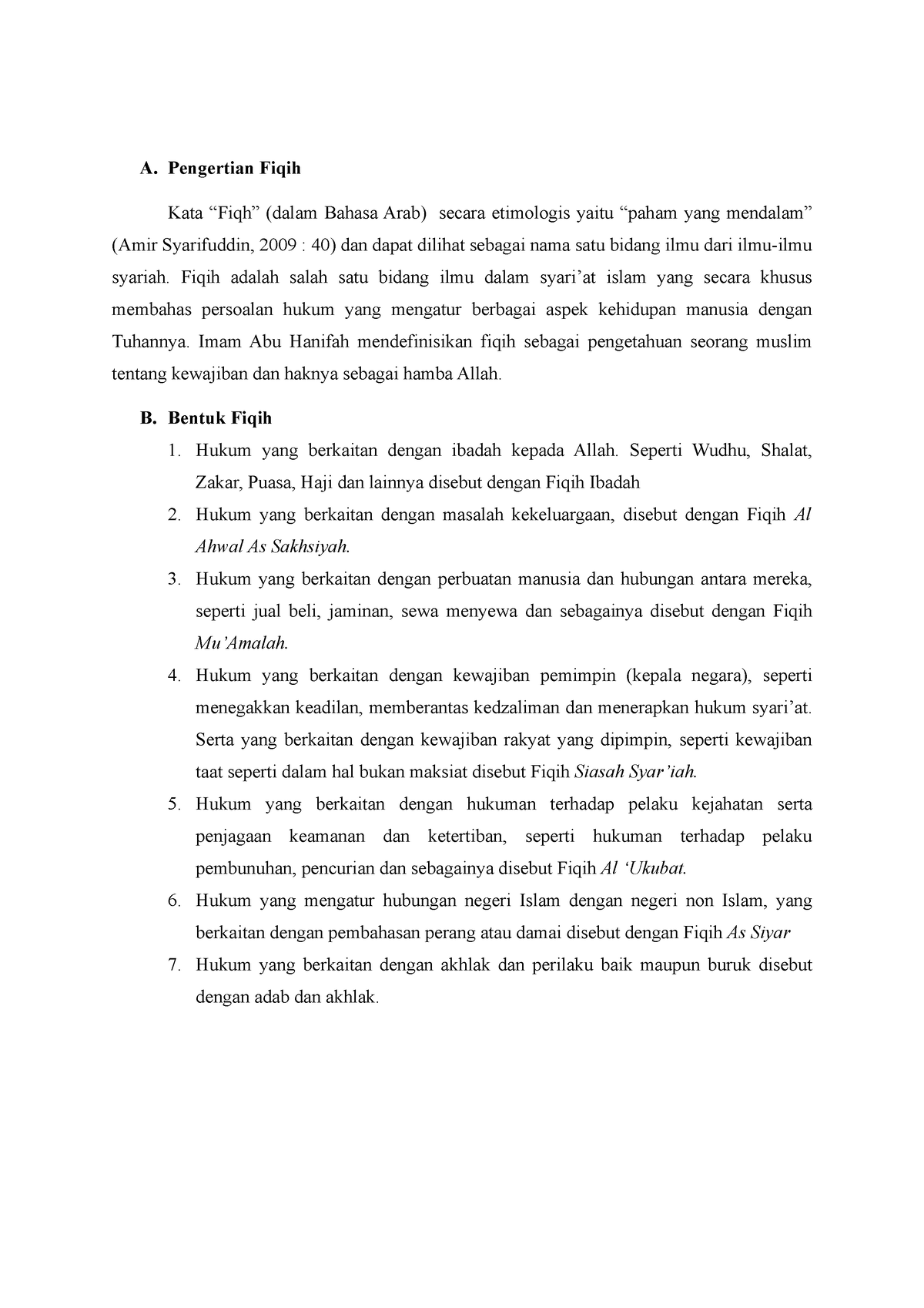 Hukum Indonesia (Pengertian Fiqih) - A. Pengertian Fiqih Kata “Fiqh ...