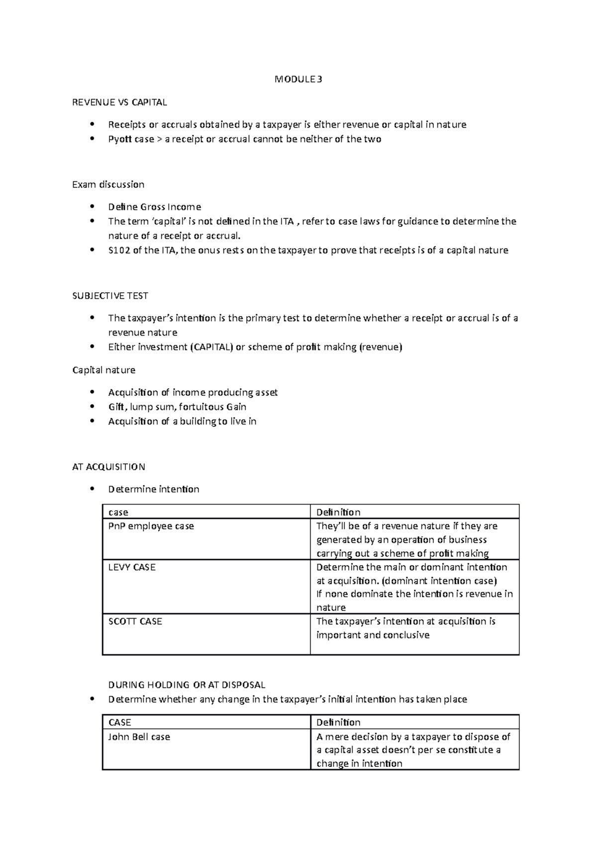 Module 3 - Revenue VS Capital - MODULE 3 REVENUE VS CAPITAL Receipts or ...