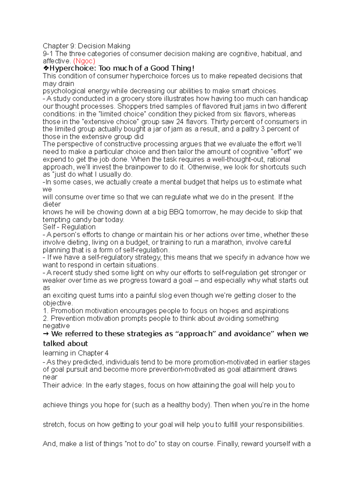 Chapter 9 Decision Making - Chapter 9: Decision Making 9-1 The three ...