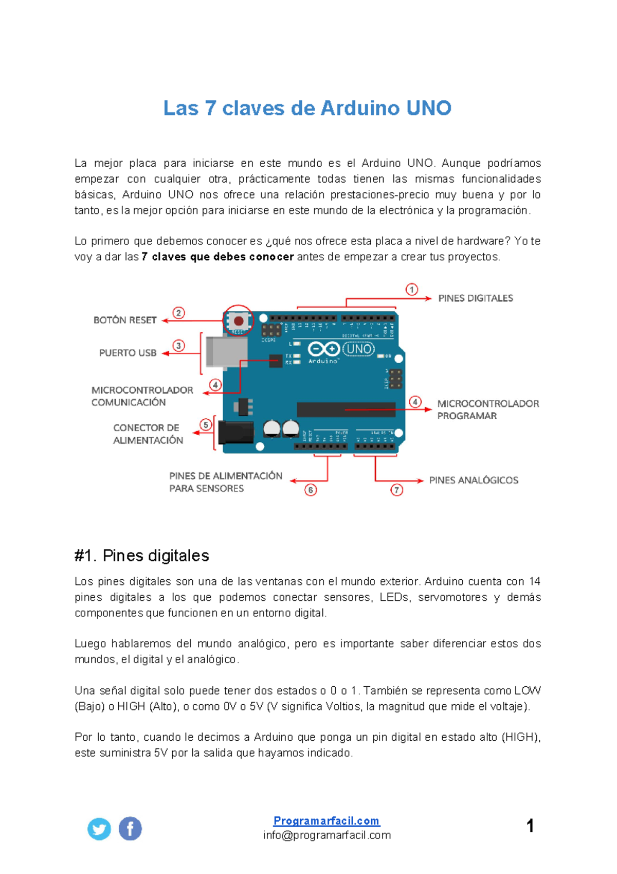 7-claves-arduino - Clases de arduino - Las 7 claves de Arduino UNO La ...