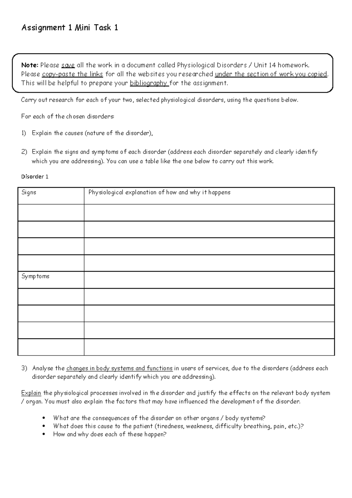 Assignment 1 mini task 1 - Assignment 1 Mini Task 1 Note: Please save ...