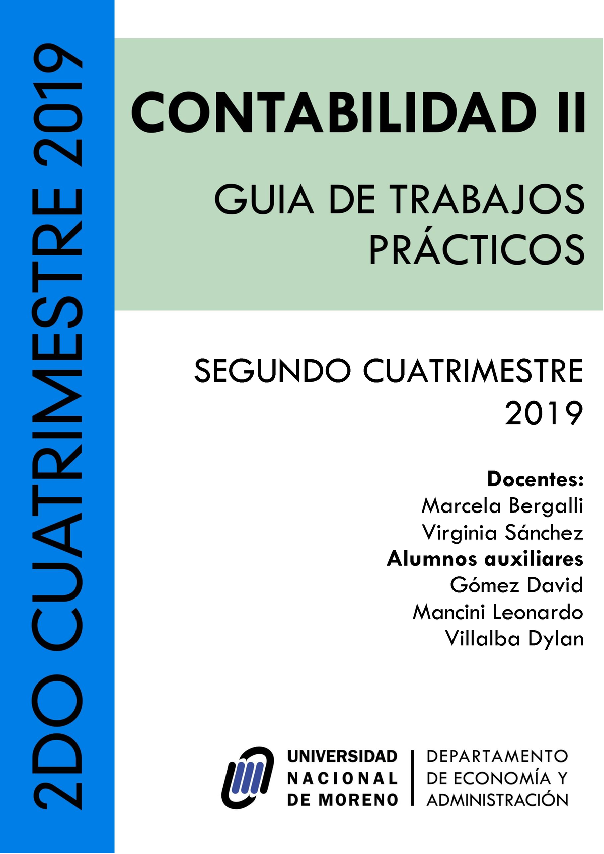 Guia Contabilidad II 2do Cuatrimestre 2019 Final - Docentes: Marcela ...