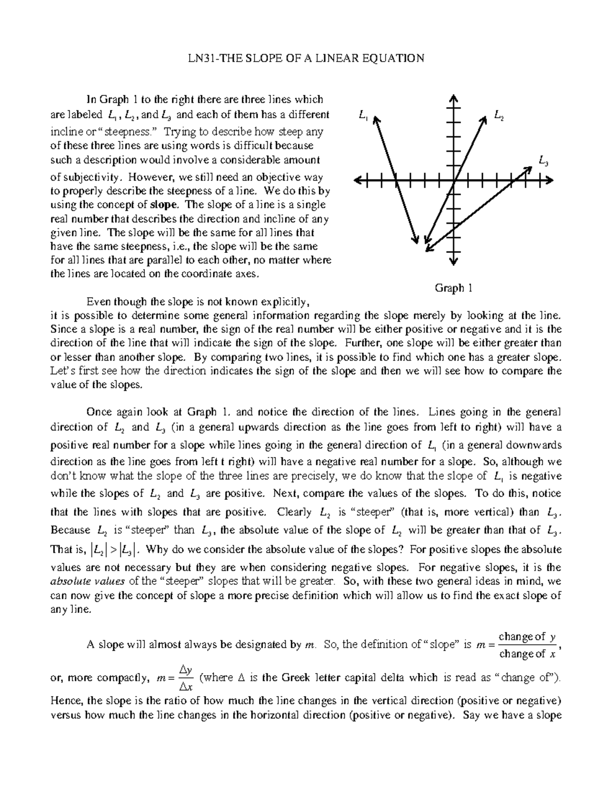 ln31-finding-slope-ln31-the-slope-of-a-linear-equation-in-graph-1-to