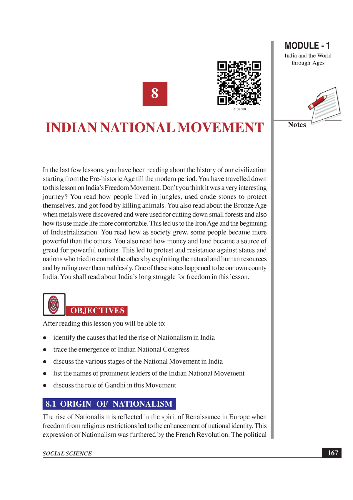 essay on national movement