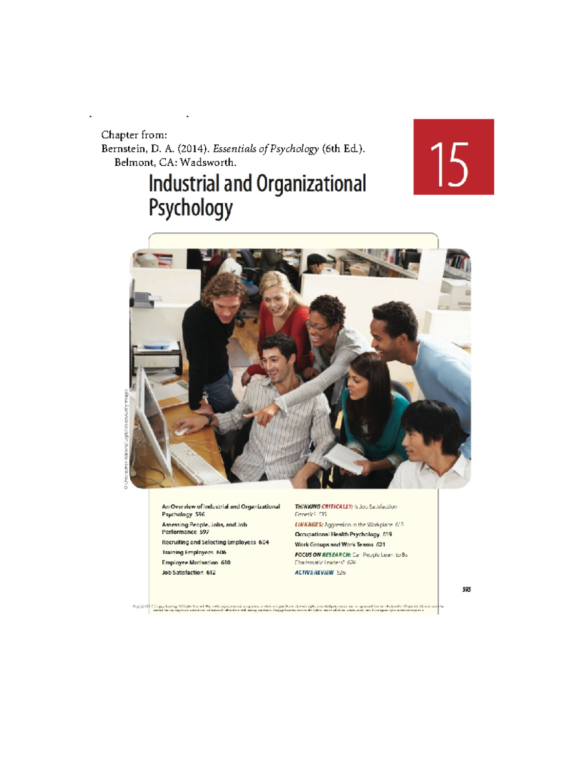 IO Chapter-1 - Industrial/Organizational Psychology - PRINTED BY: Gary ...