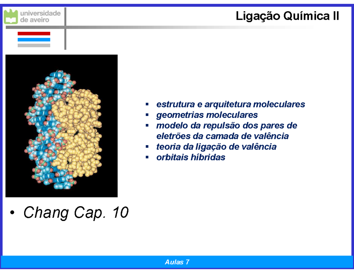 4 Fundamentos de Quimica 1ºteste 7-8aulas - Ligação Química II • Chang ...